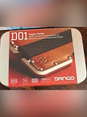 Dango D01 Golden Whiskey Leather Wallet